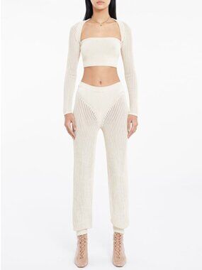 RUVE Set LURA Pants & NOA sweater & AORA top | Size: S | Beige